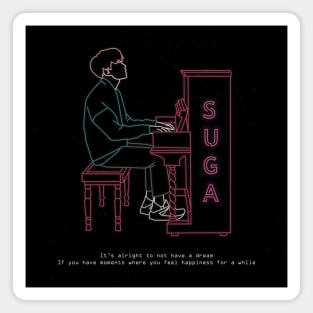 BTS SUGA WITH PIANO Magnet